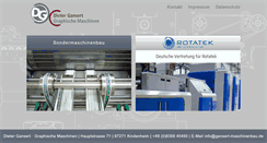 Desktop Screenshot of gansert-maschinenbau.de